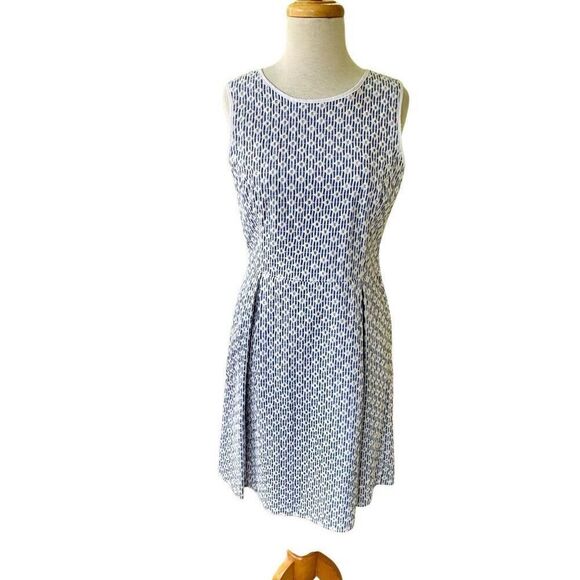 Brooks Brothers Embroidered Mini Dress. Blue/white. - Picture 8 of 11